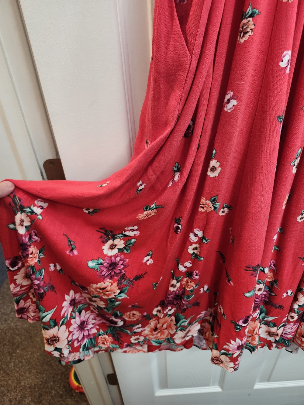Torrid Floral Maxi Dress Trio – Cream, White & Red, Size 3X, 1 NWT, 2 NWOT - Picture 15 of 16